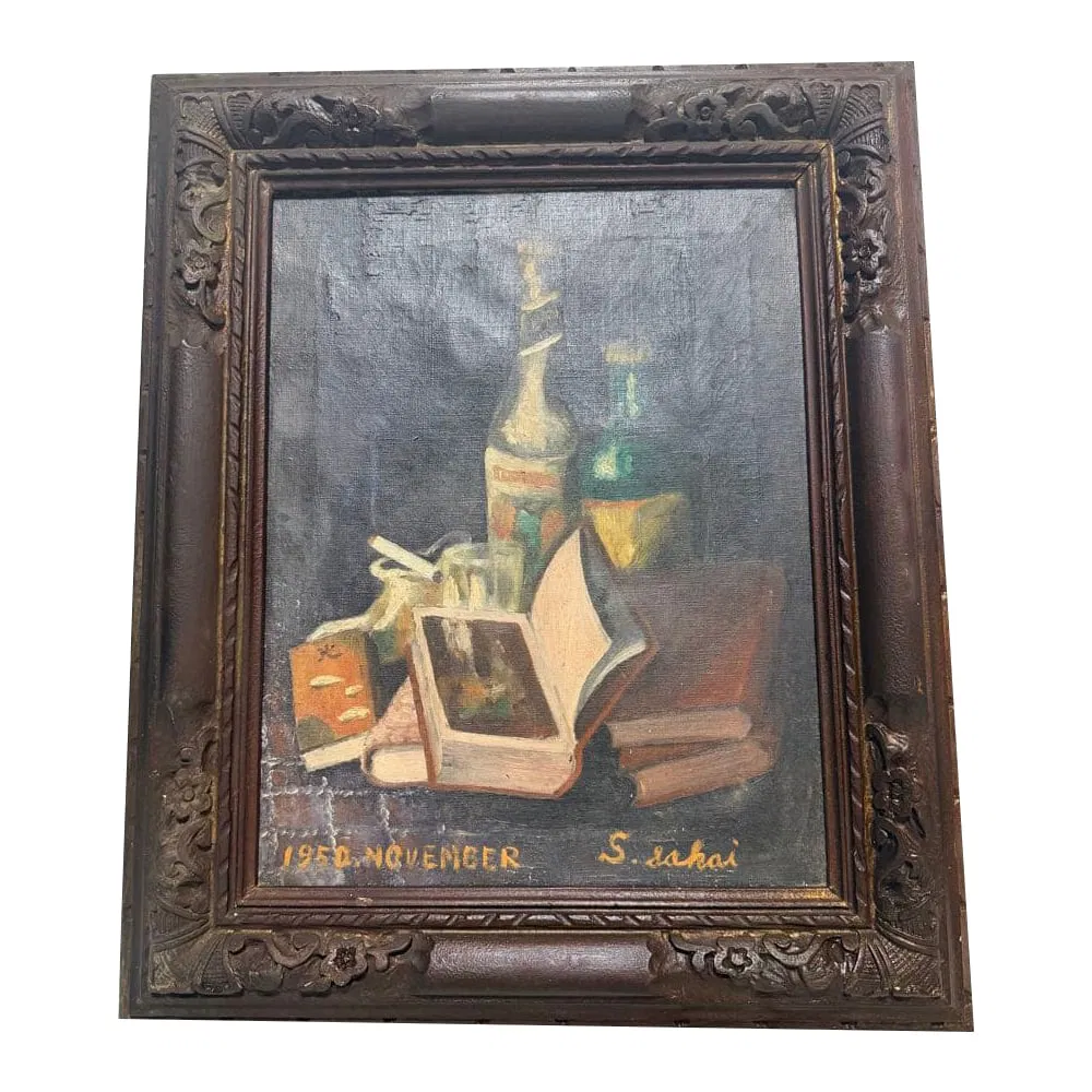 Vintage Artwork: Still Life Painting from November 1950 by S. Sakai