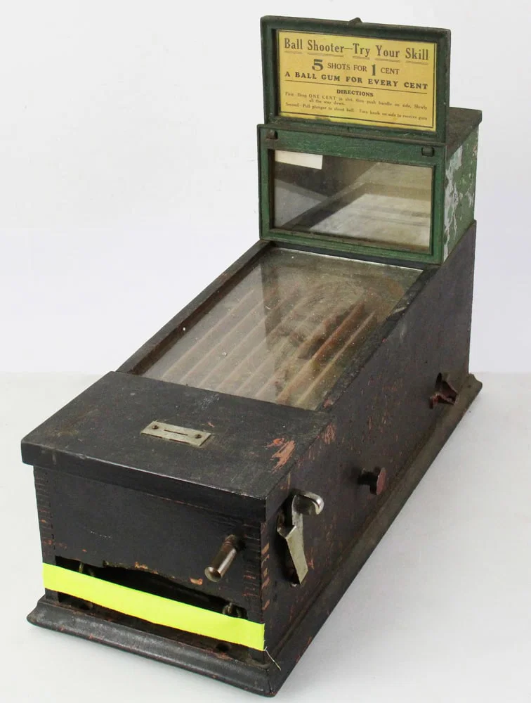 Vintage Ball Shooter Gum Ball Arcade Game