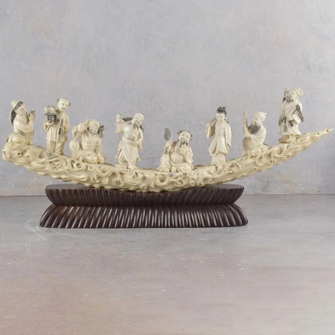 Vintage Chinese Carving of Immortals