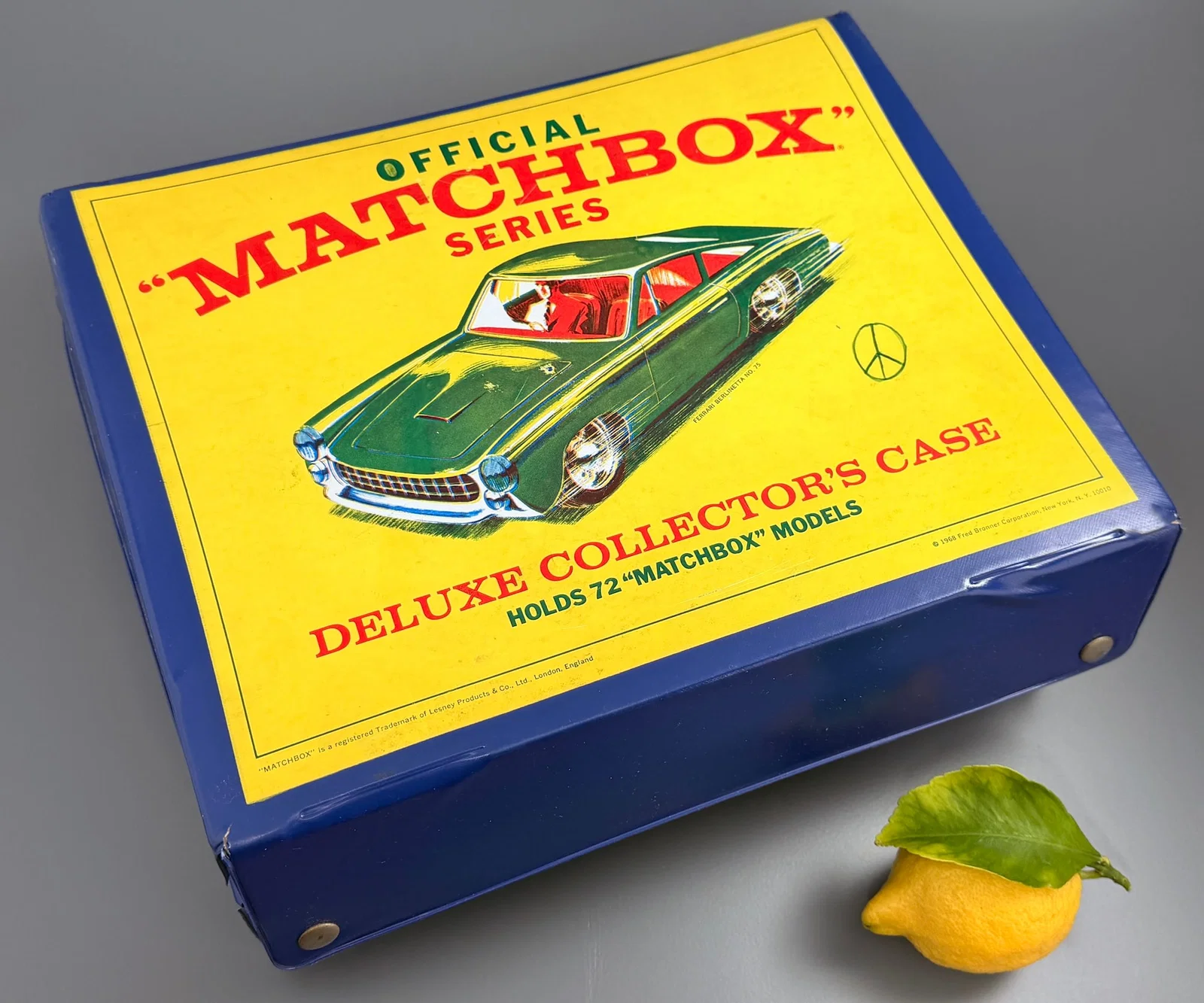 Vintage Collection of English Lesney Matchbox Toy Cars in Vinyl Collector Case Approximately 72 Die