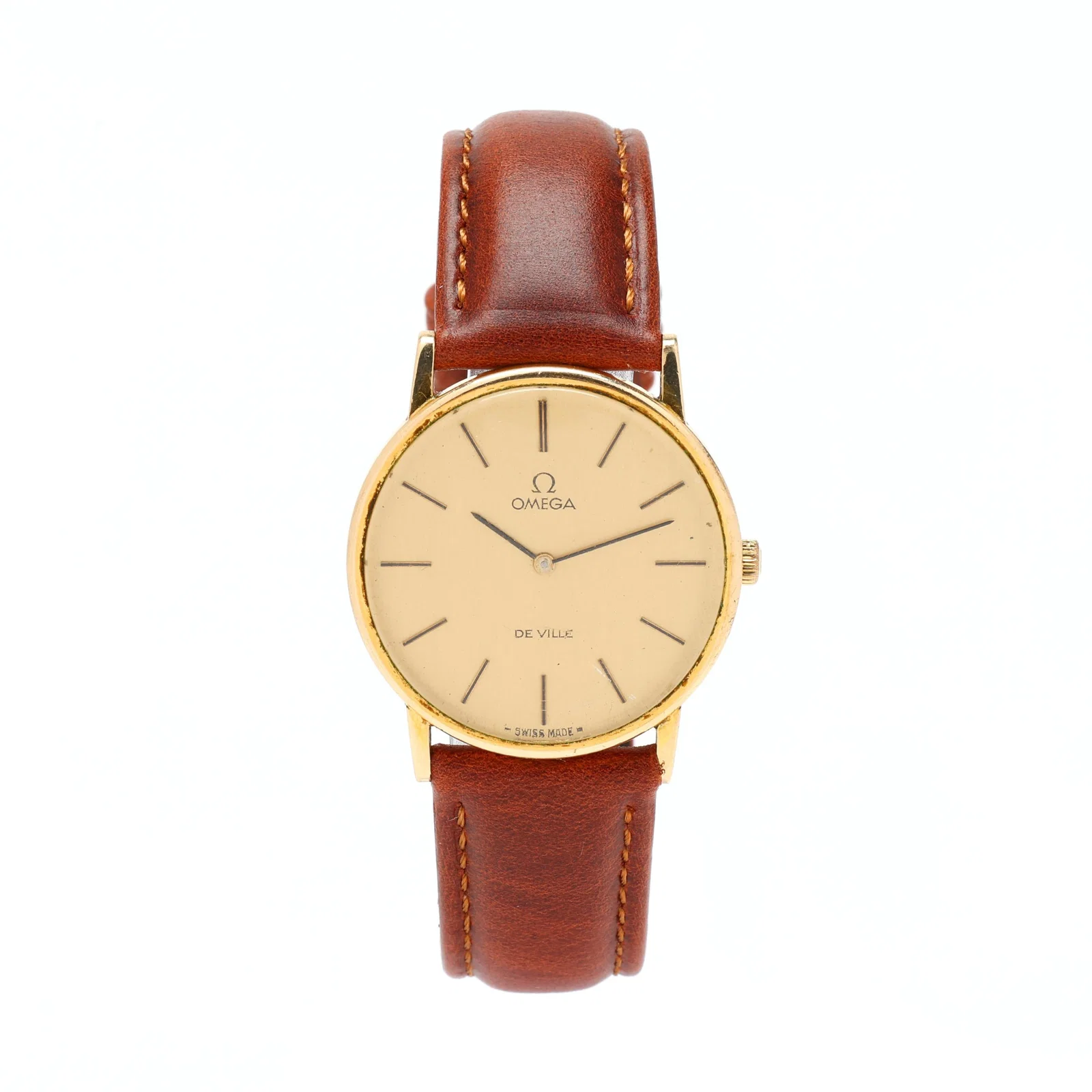 Vintage Gold-Plated De Ville Watch, Omega
