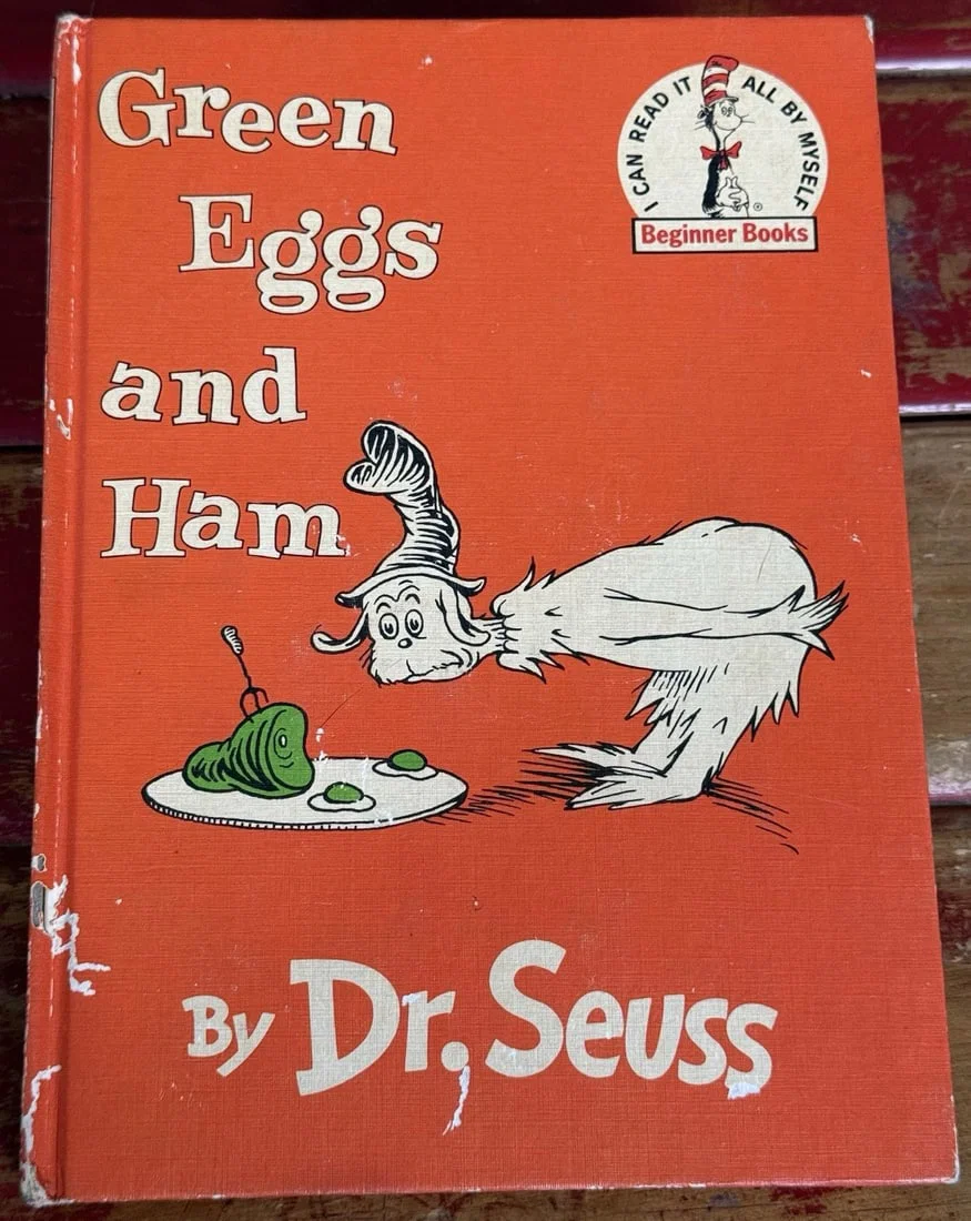 Vintage GREEN EGGS AND HAM by Dr. SEUSS 1960 Book Club 1st Edition/1st Hardcover