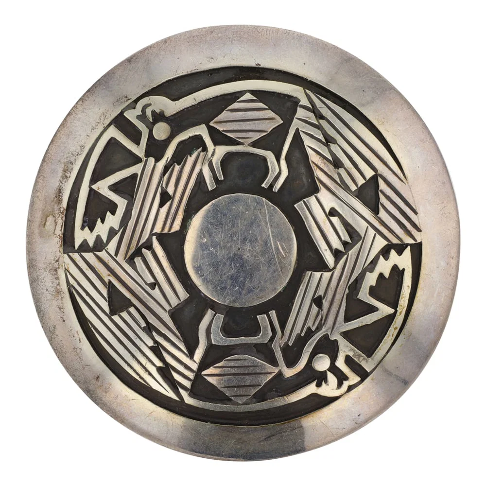 Vintage Hopi Plain Silver Pendant