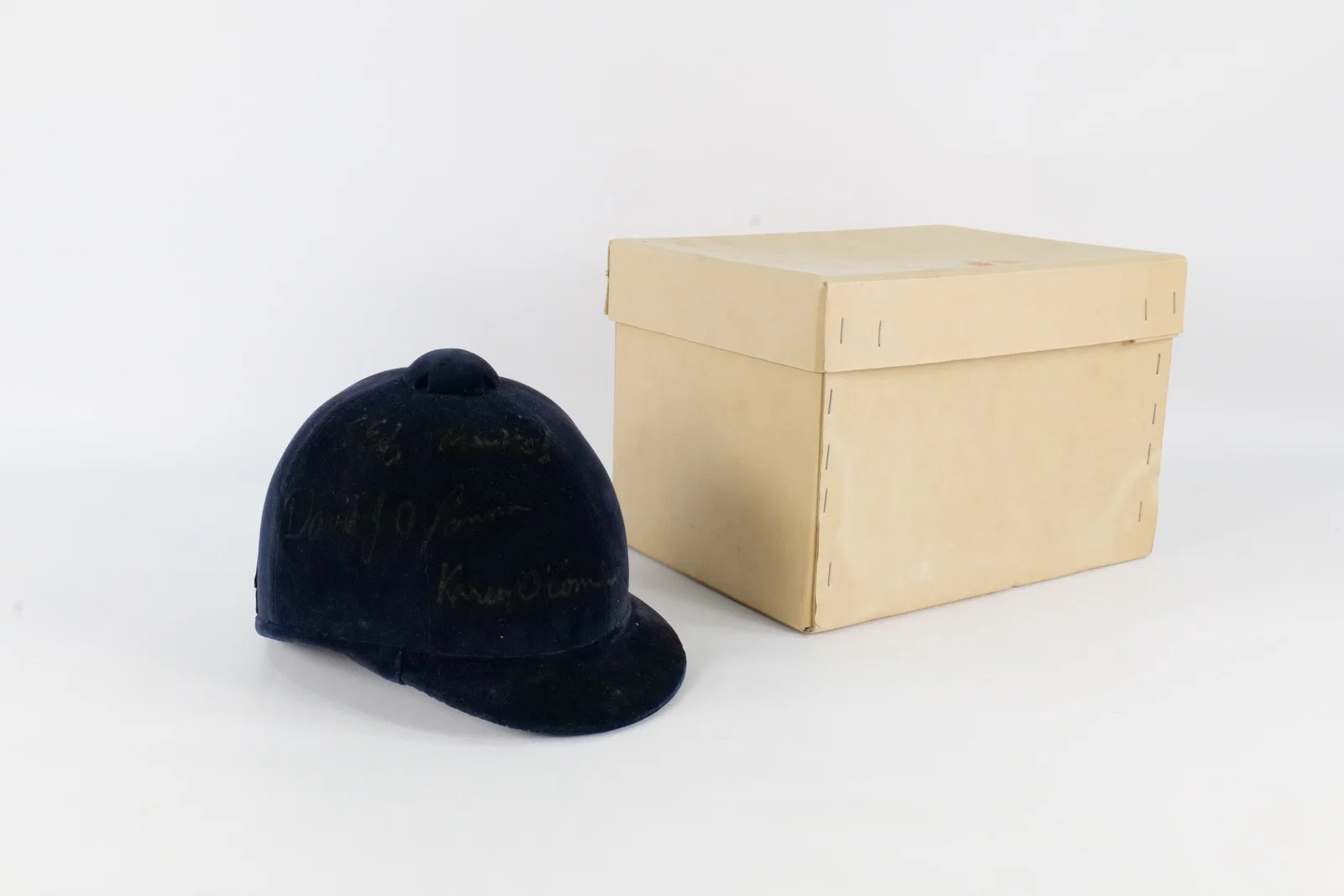Vintage Lock & Co. London Velvet Riding Hat - Olympian Signed