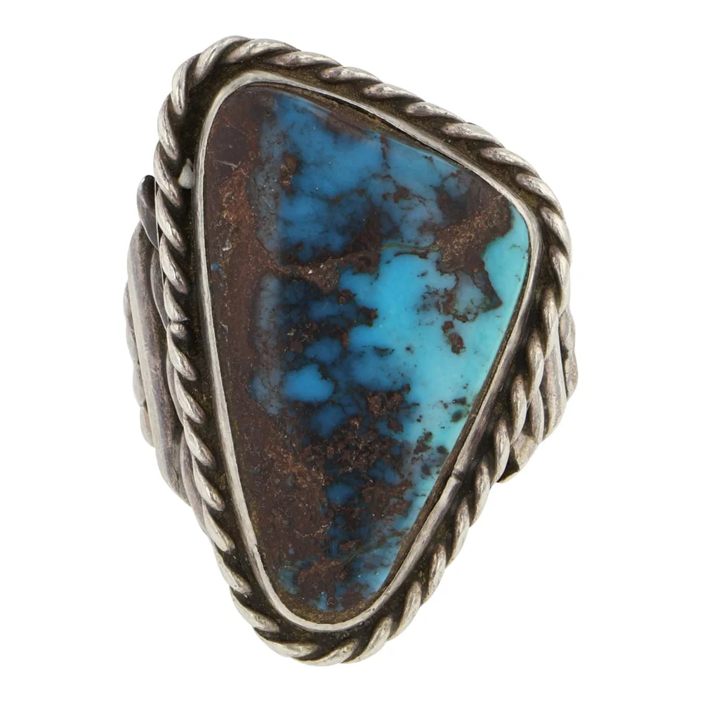 Vintage Navajo Bisbee Turquoise Ring