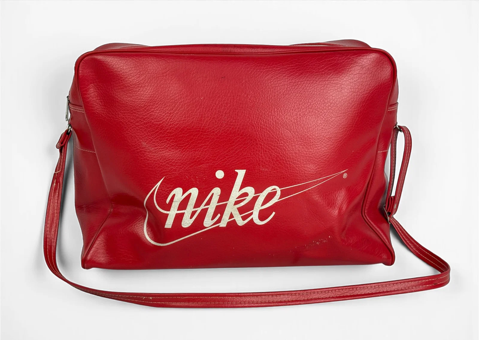 Vintage Nike Red & White Bag W/ Pinwheel Logo