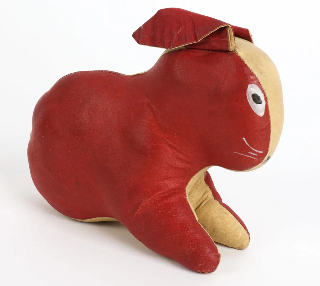 VINTAGE RABBIT STUFFED ANIMAL AND BOOK