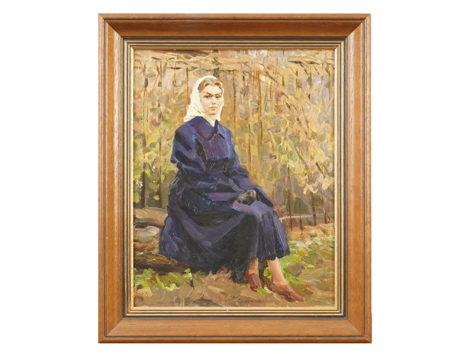 VINTAGE RUSSIAN SOVIET OIL PAINTING BY R GALITSKY