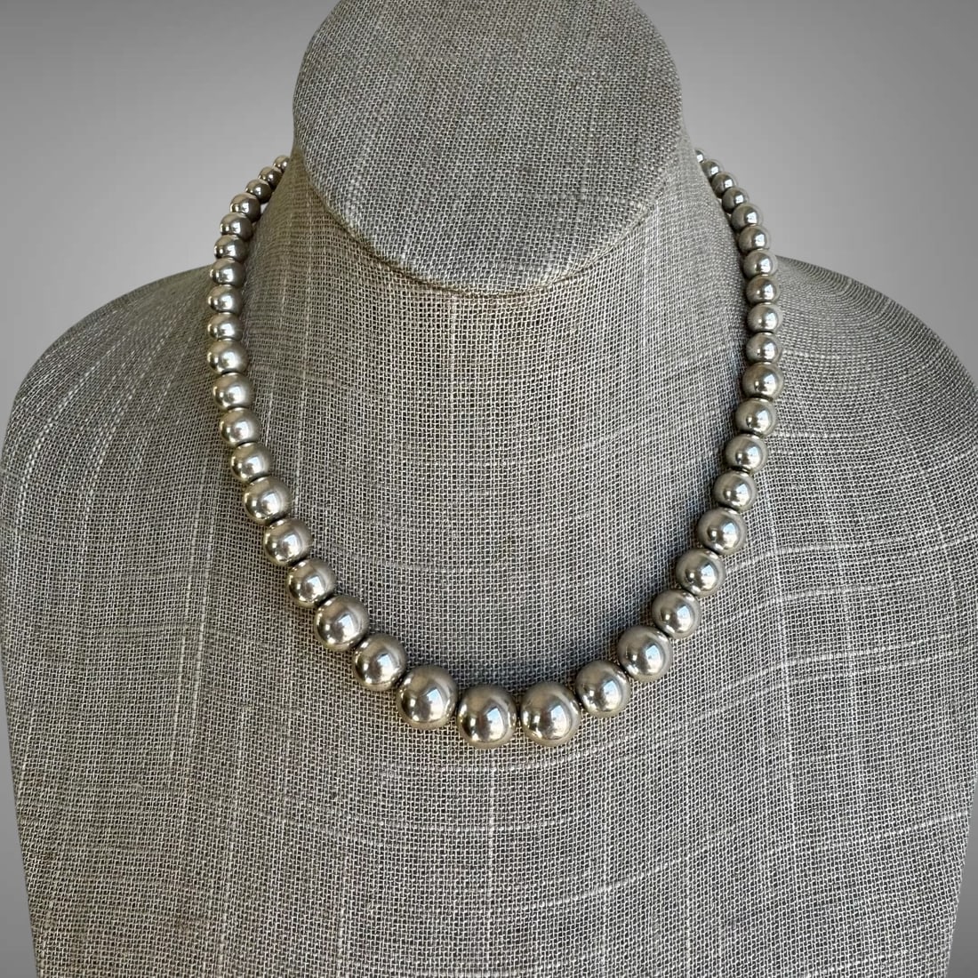 Vintage Tiffany & Co. Sterling Silver Ball Necklace