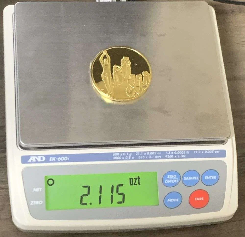 Vintage Where Do We Come From? What Are We? Where Are We Going? 24k Gold Over Sterling Silver 2.11oz