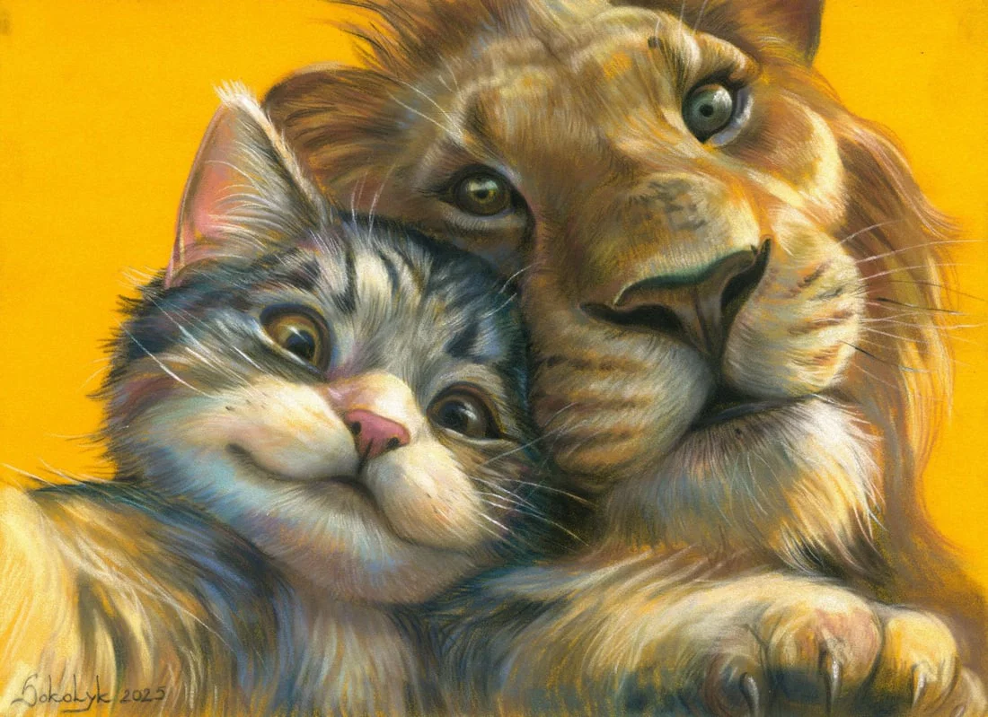 Vira Sokolyk (Ukraine,b 1999) pastel painting