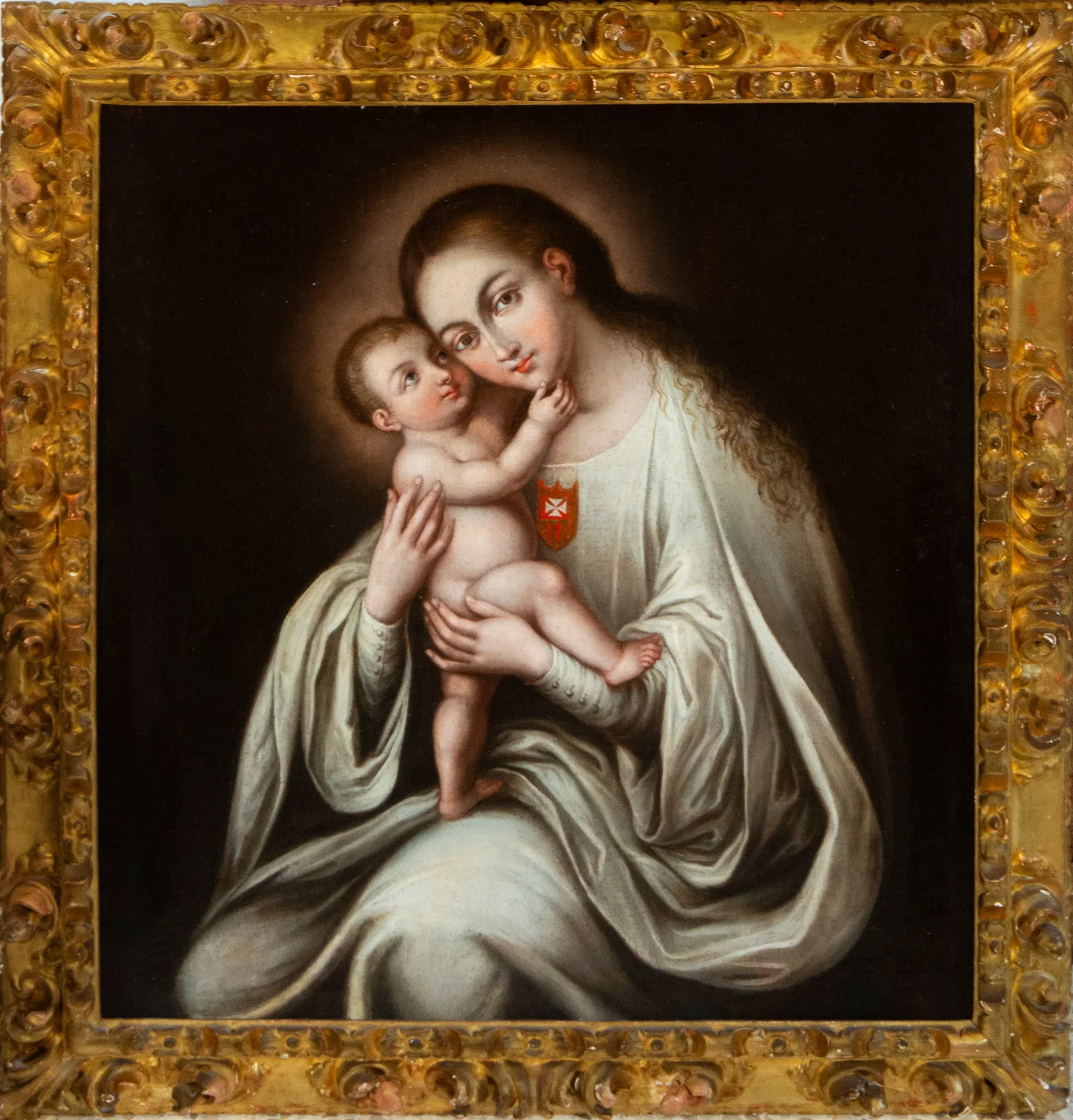 Virgin and Child. New Spanish School. 18th century