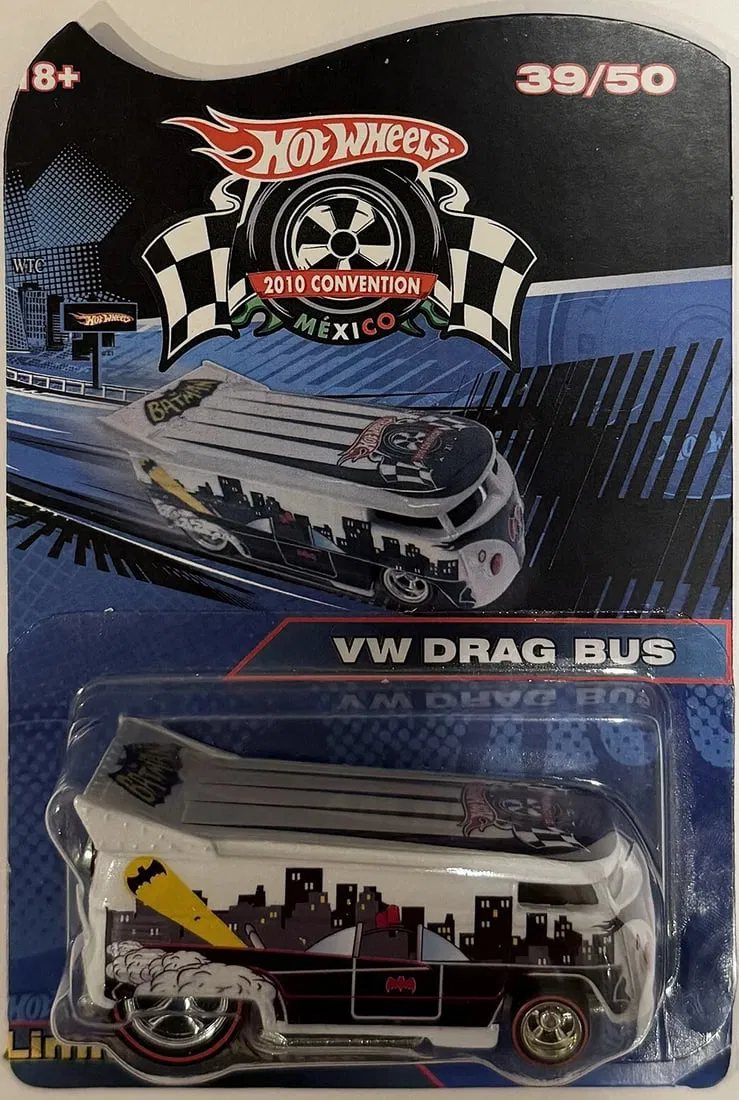 VW DRAG BUS Hot Wheels 2010 Mexico Convention 39/50 EXTREAMLY RARE Code-3 Car