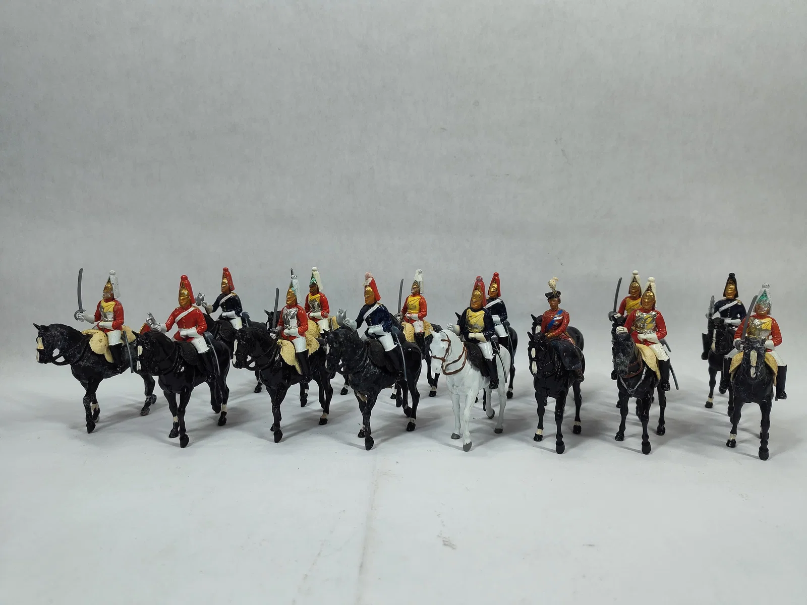 W Britians Miniature Lead Toy Soldier and Horse Figurines Lot