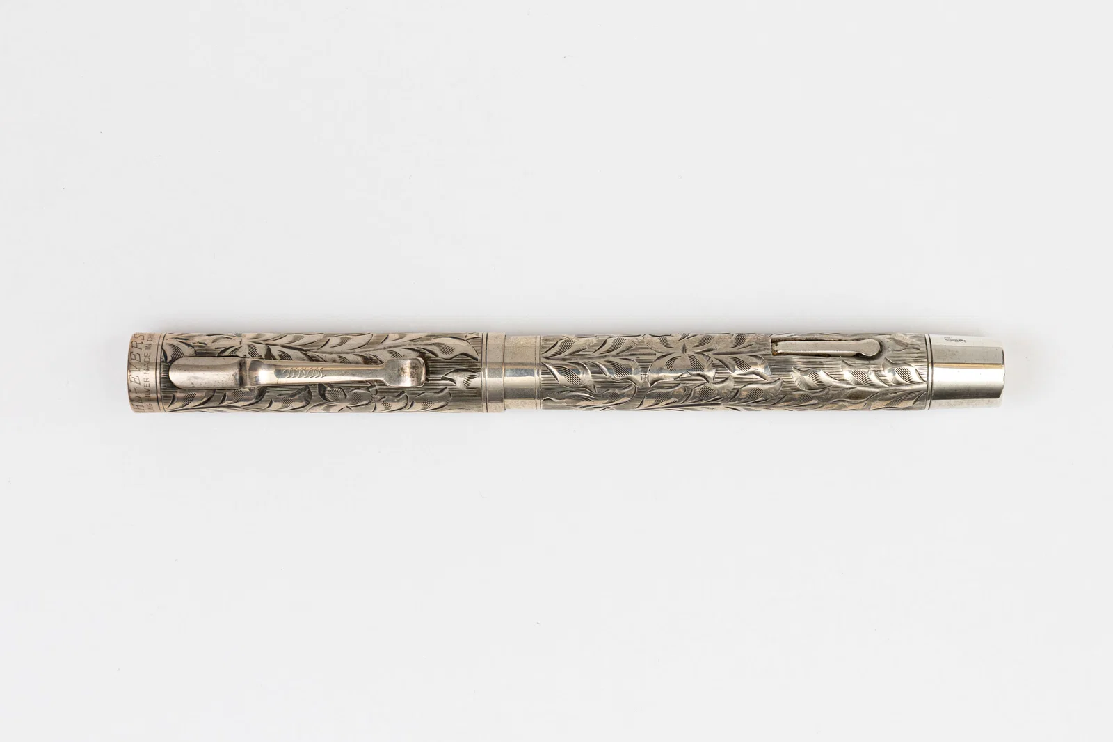 Wahl Eversharp 4 Size Hand Engraved Sterling Silver Fountain Pen