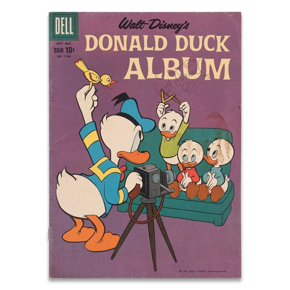 WALT DISNEY SIGNED "DONALD DUCK ALBUM" NO. 1140