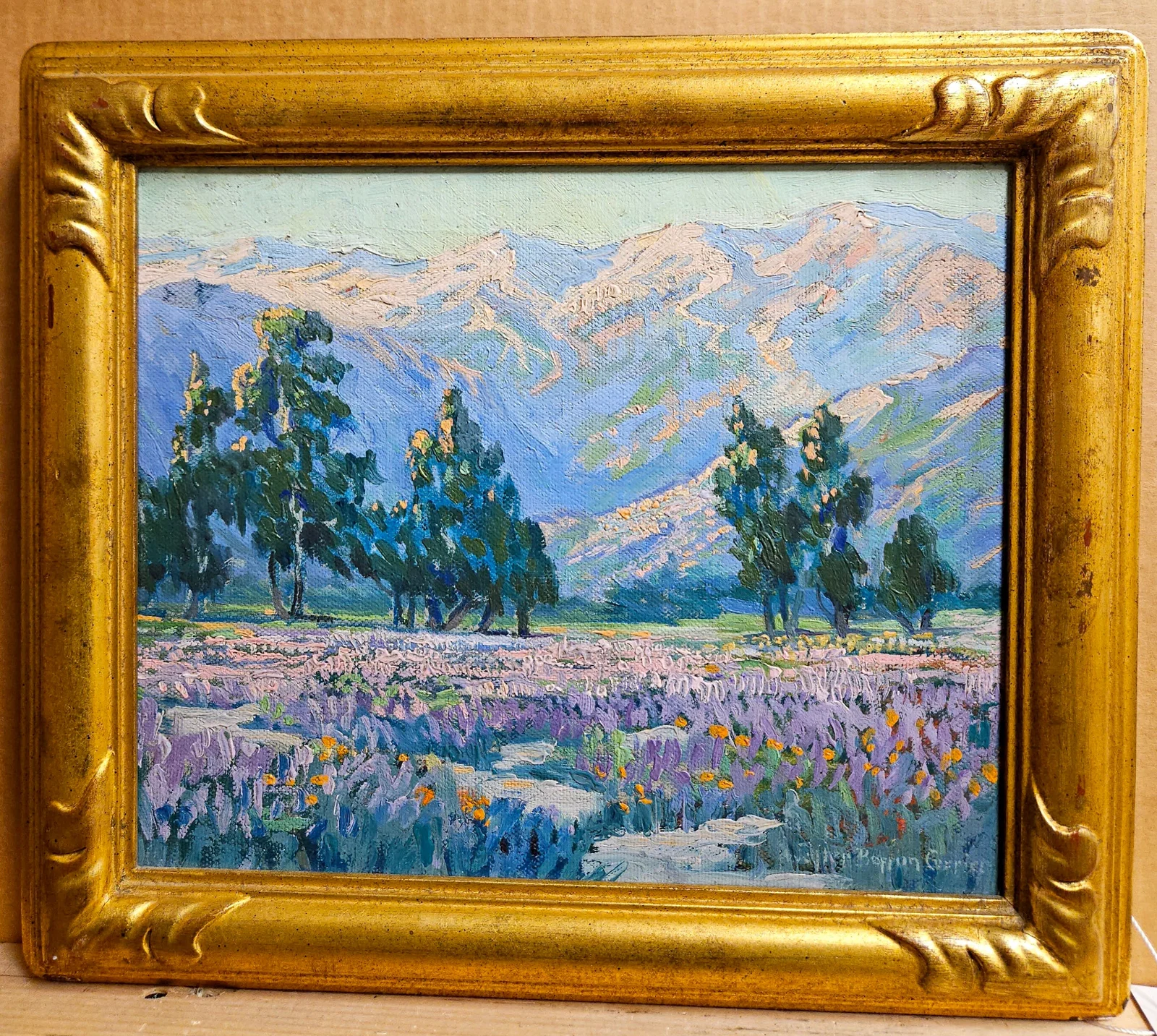 Walter Barron Currier Beautiful O/C Arcadia Wild Flowers 1928