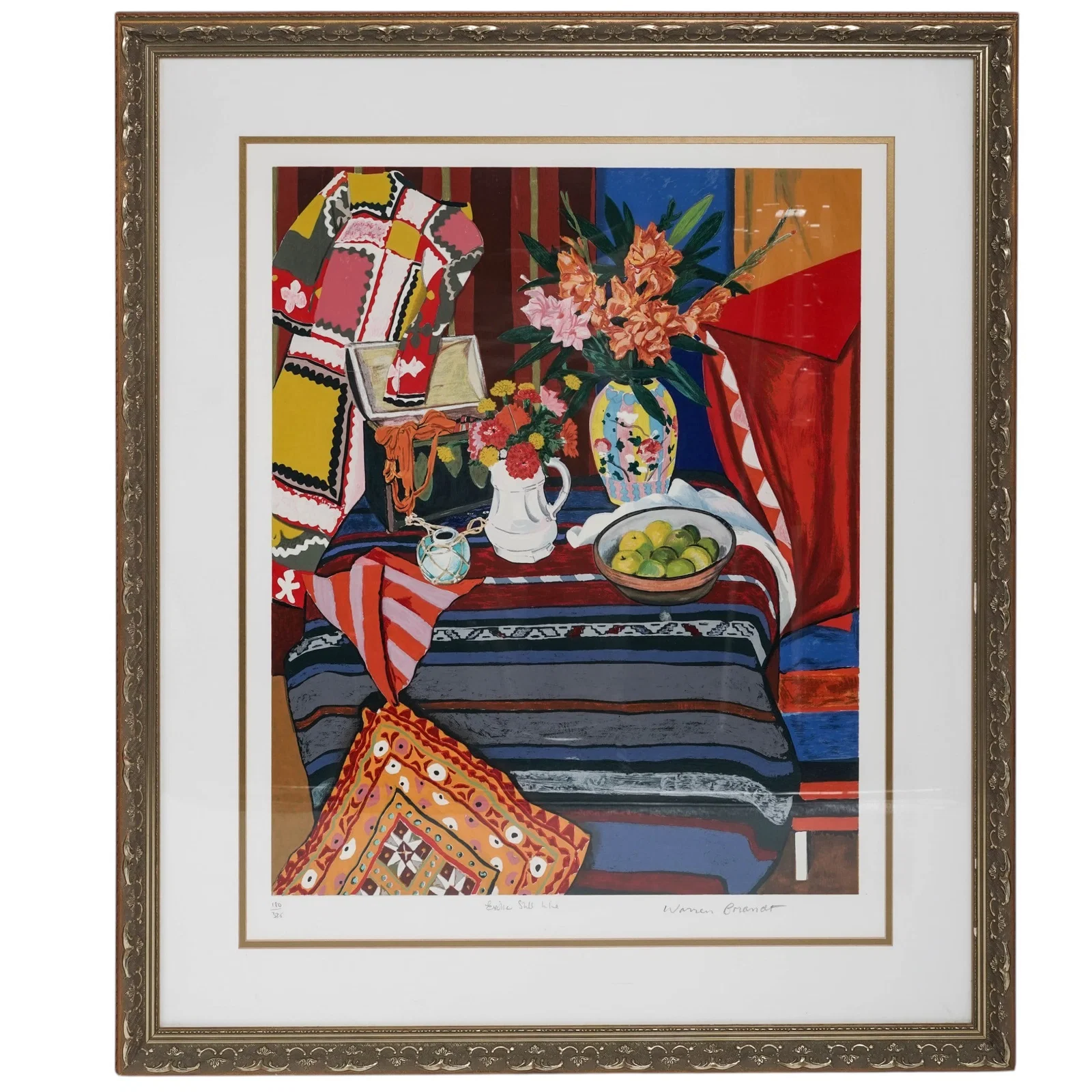 Warren Brandt (American, 1918–2002), Still Life Seriograph On Paper