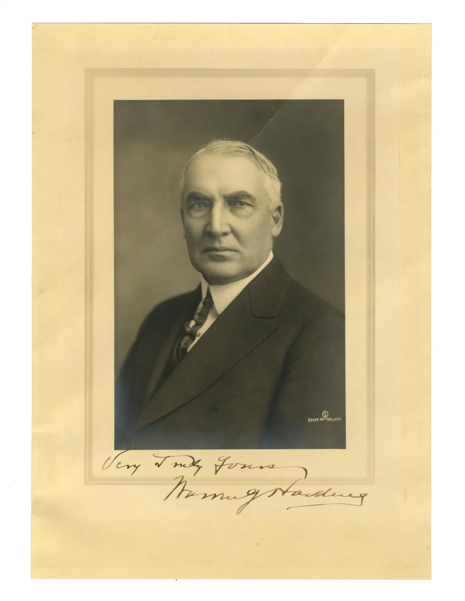 Warren G. Harding Signed Photograph