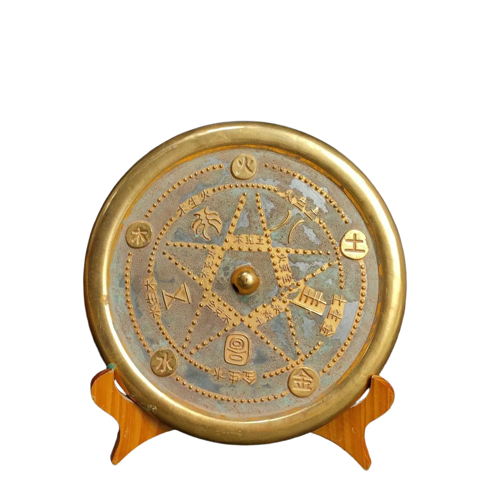 Warring States Gilded Translucent Bronze Mirror
