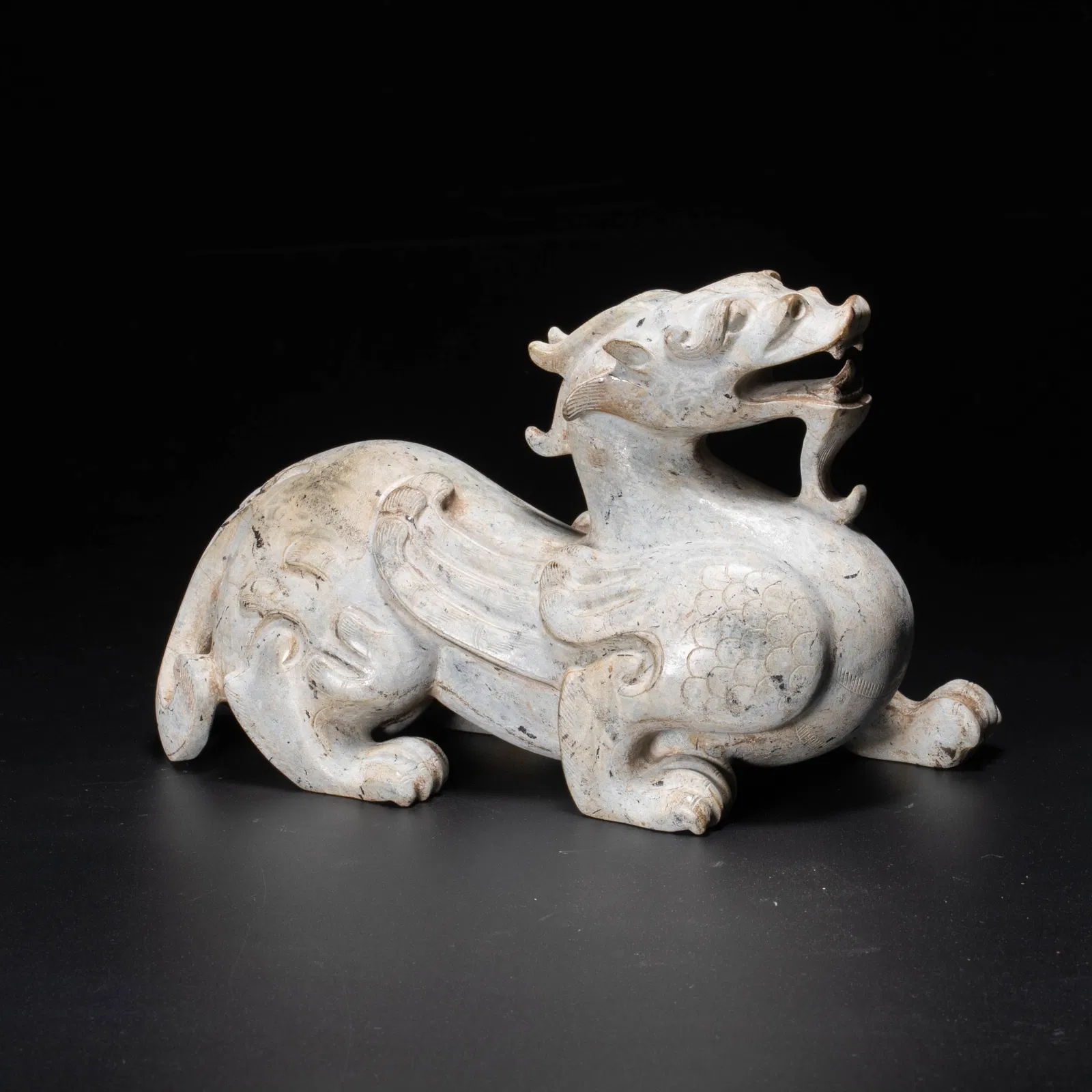 Warring States Period Ancient Jade Winged Beast