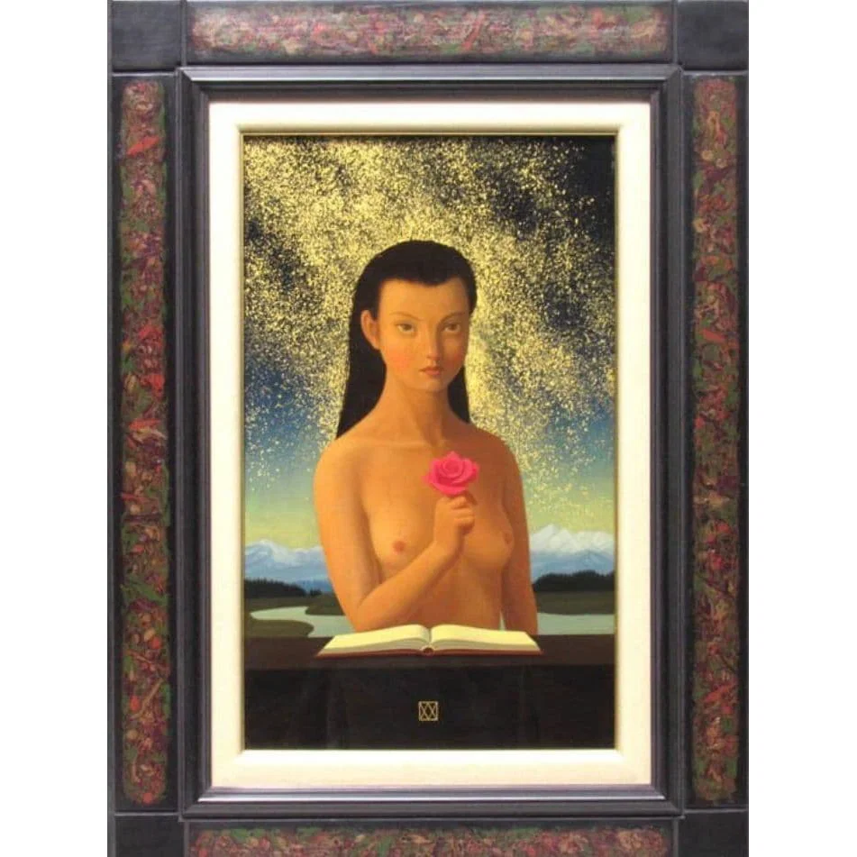Watanabe Mitsuru, "Narcissus," oil painting, size 8