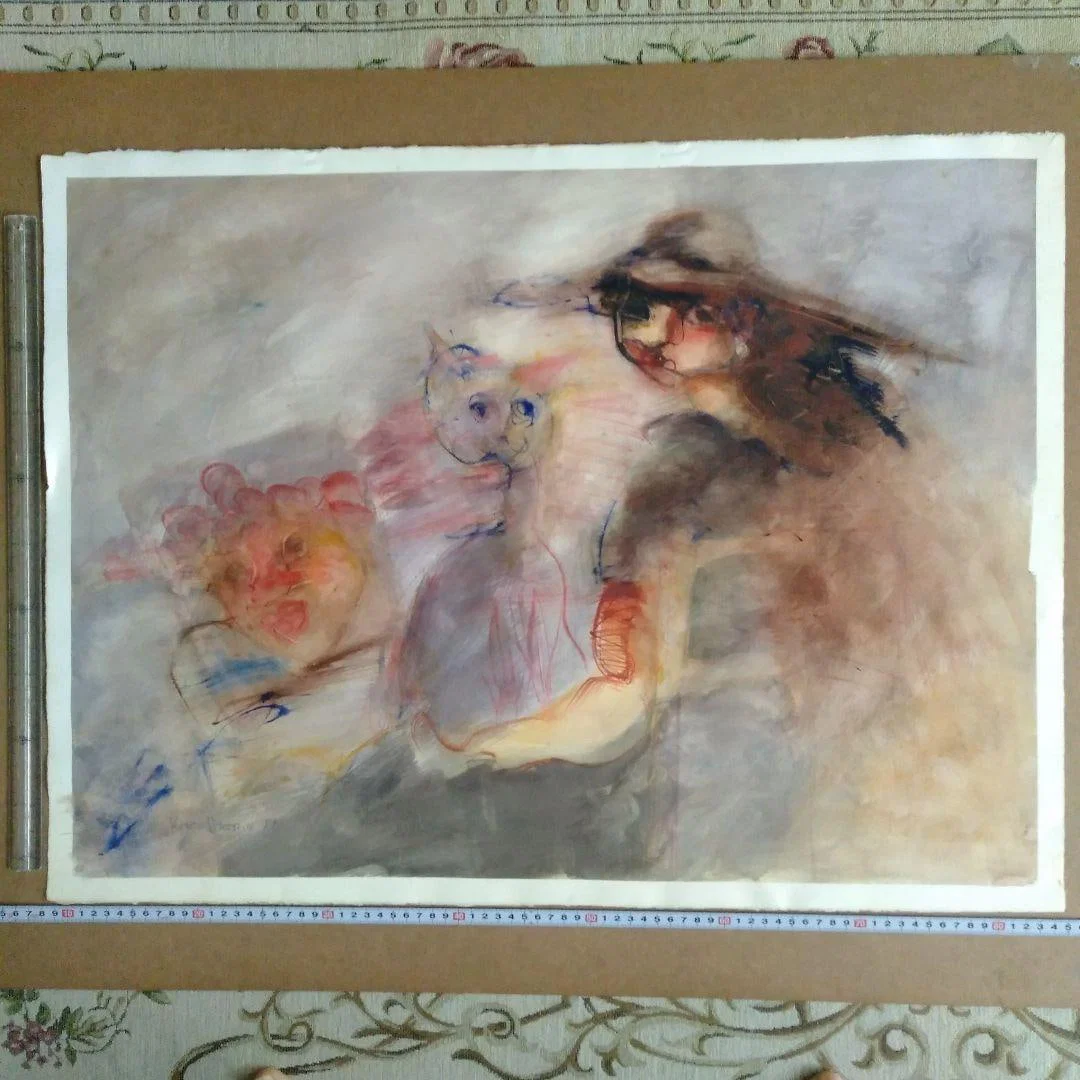 Watercolor painting, fantasy abstract painting unframed