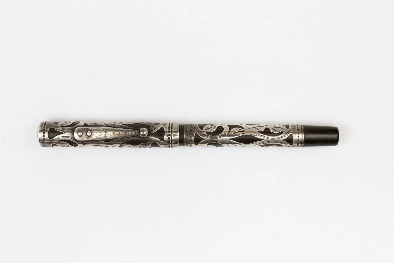 Waterman 412 Sterling Silver Trefoil Filigree Fountain Pen