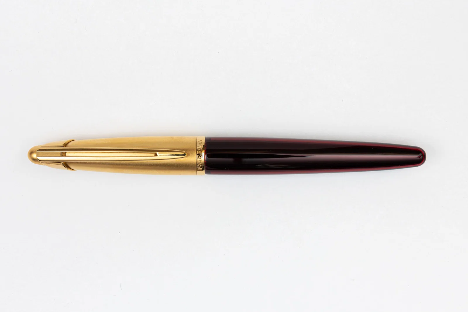 Waterman Edson Ruby Red Fountain Pen, Boxed