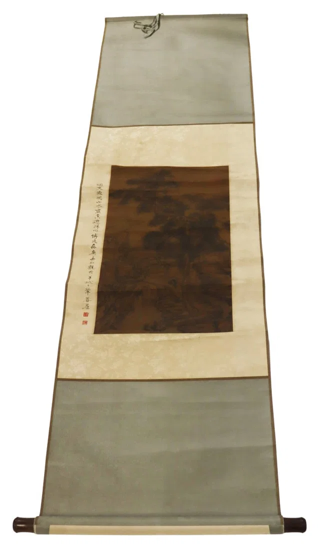 WEN ZHENGMING Chinese Landscape Scroll