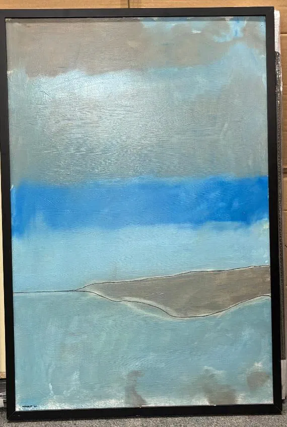 Wheeler Sky Spit Lagoon on canvas 2007 by Wheeler