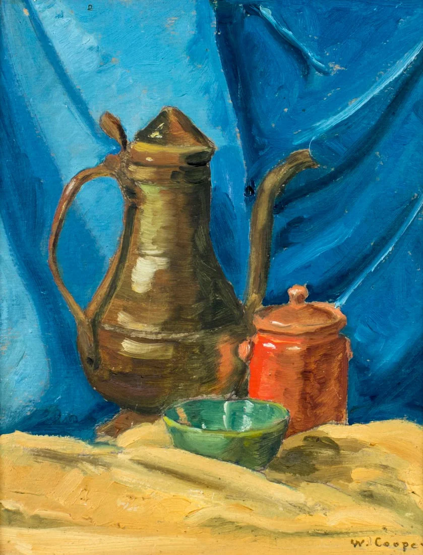 Wilhelmina Cooper (NY,early 20C) oil painting antique