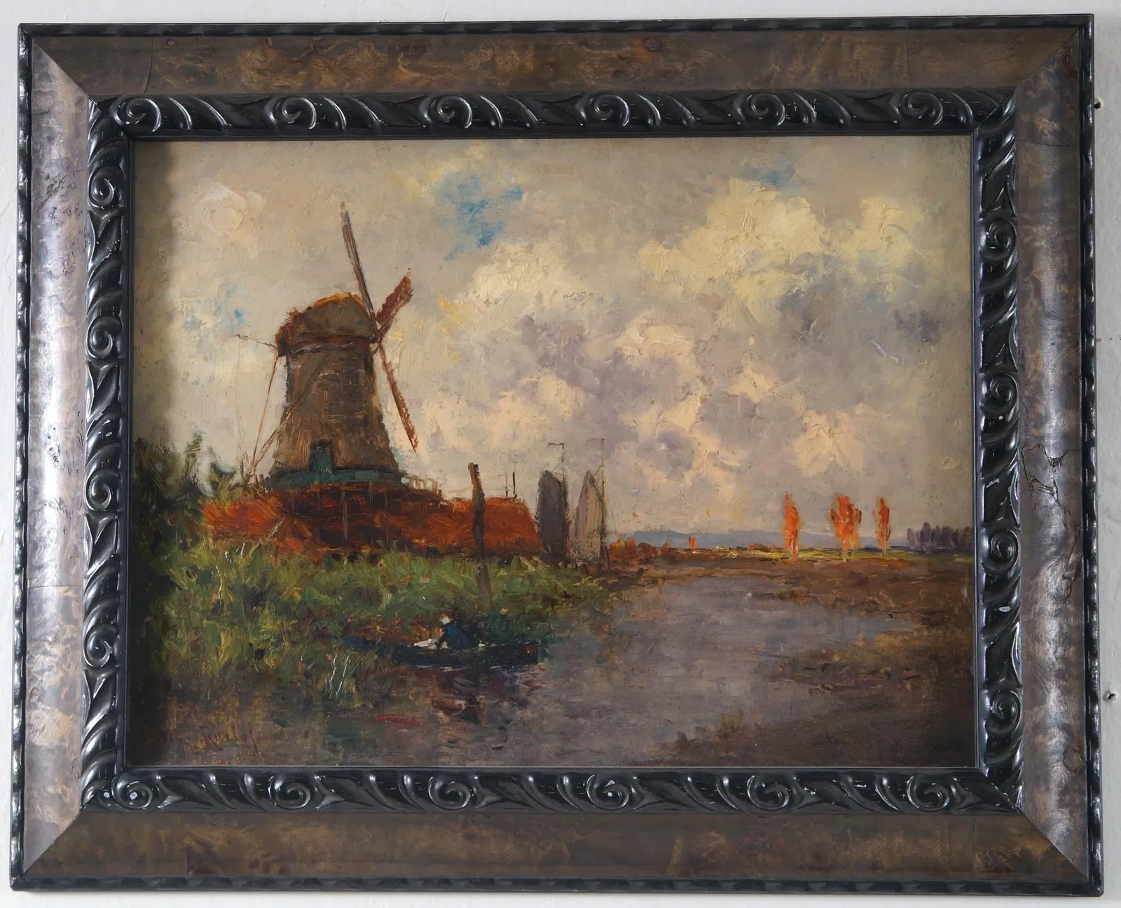 Willem Roelofs (1822-1897) Oil on Panel
