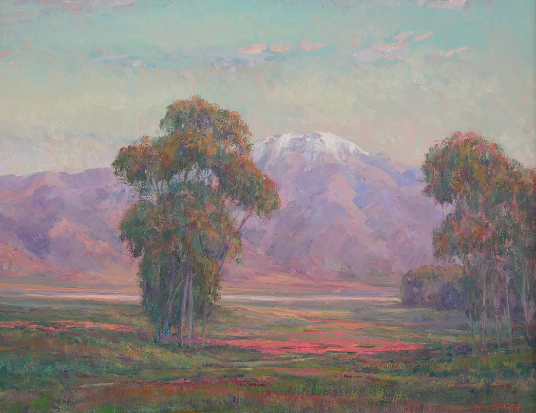 William Dorsey (1942-2019), Trees in a mountain landscape