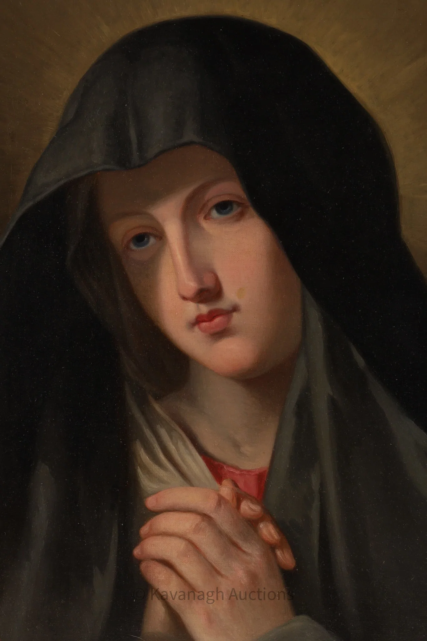 William Raphael (1833-1914) Madonna after Sassoferrato, 1879 Oil on Board