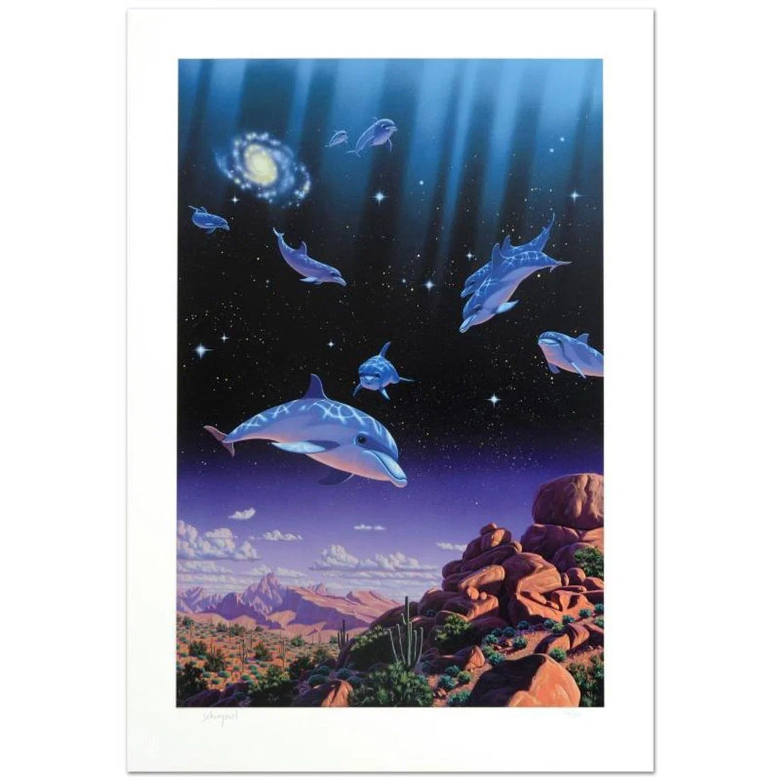 William Schimmel, "Ocean Dreams" Limited Edition Giclee, Numbered and Hand Signed with Certificate