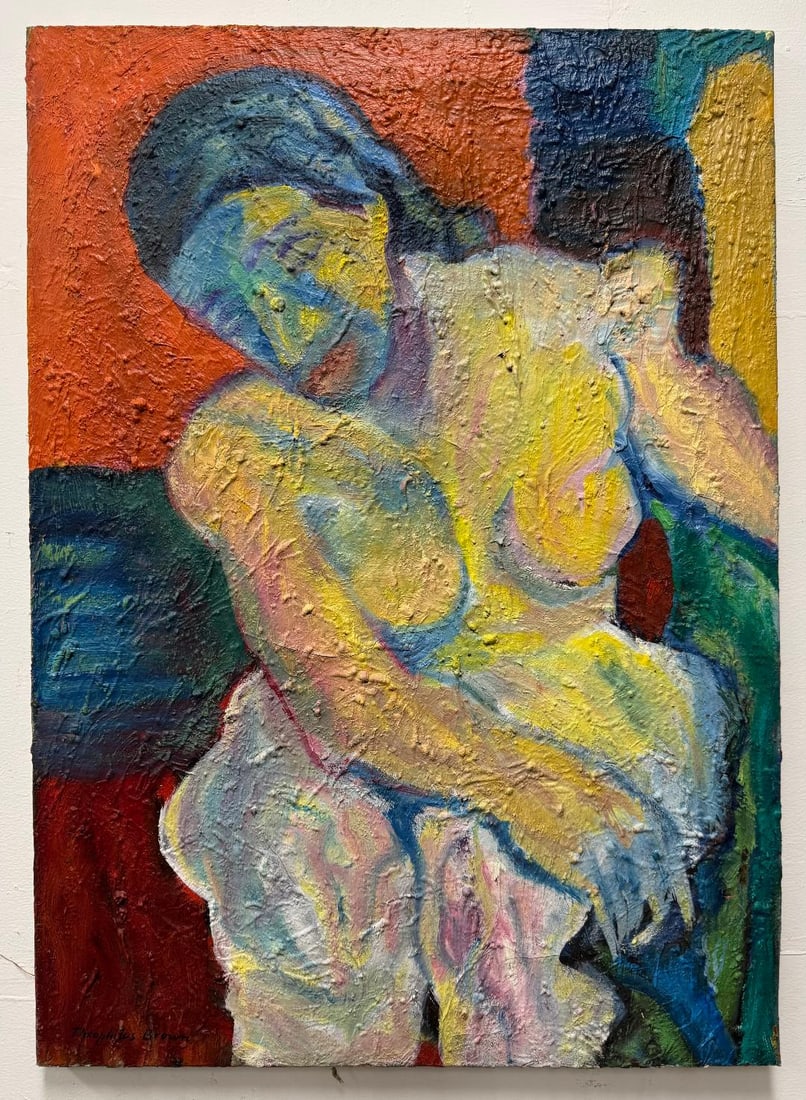 William Theophilus Brown (Attributed) Oil on Canvas Art: 28" x 20"