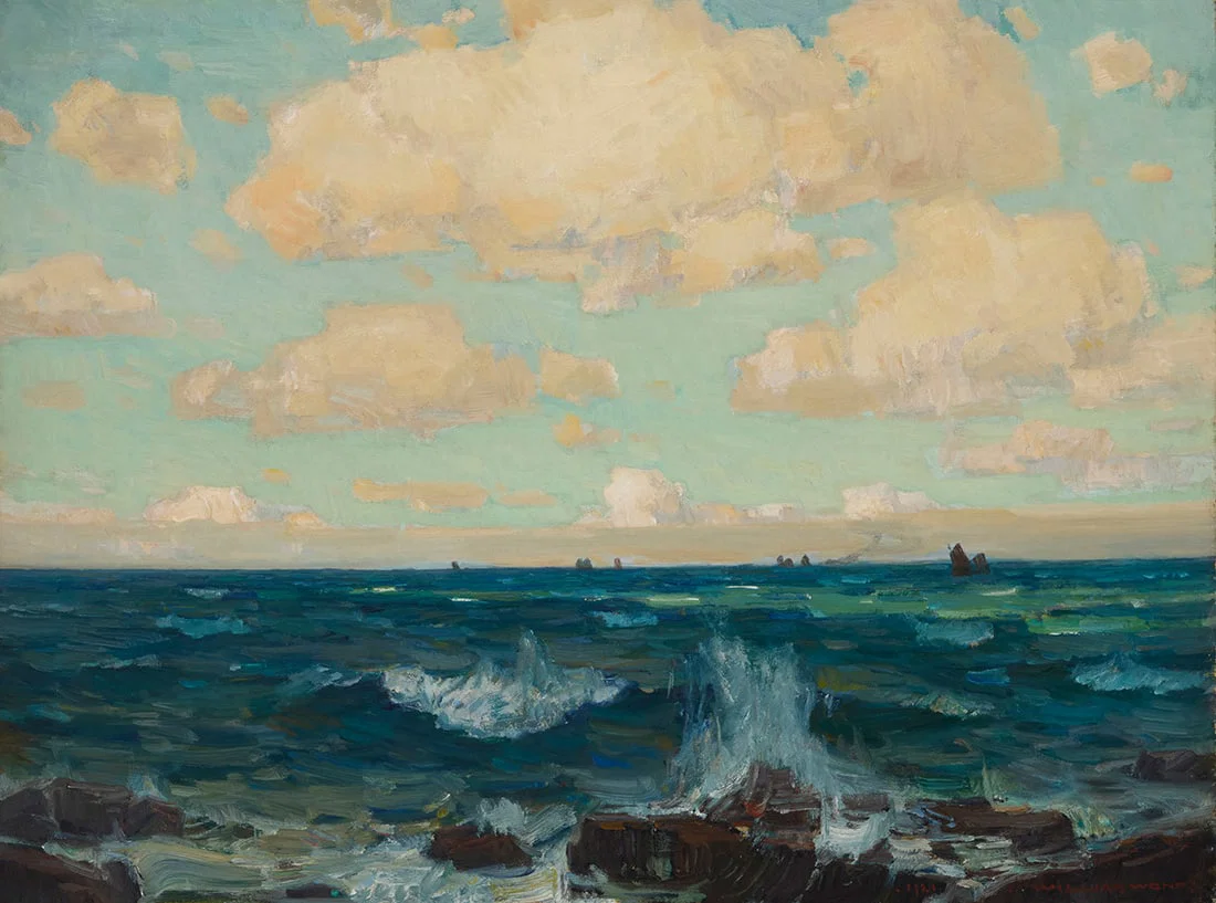 William Wendt (1865-1946), "Freshening Breezes," 1921