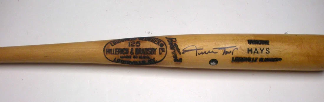 Willie Mays Autographed Bat With Hologram San Francisco Giants