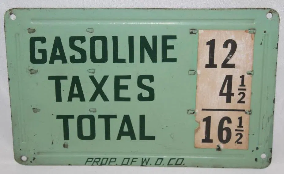 Wilshire Oil Company Gas Pump Pricer DST Sign