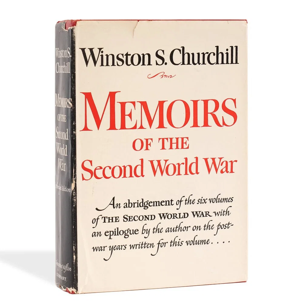WINSTON S. CHURCHILL SIGNED MEMOIRS OF THE SECOND WORLD WAR