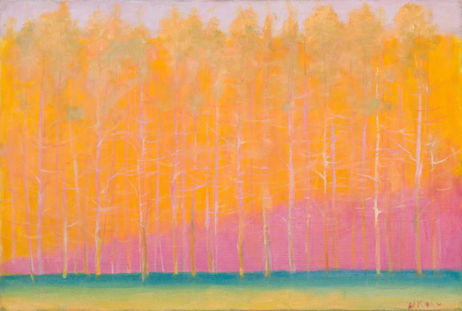 Wolf Kahn (1927-2020) - Orange Forest