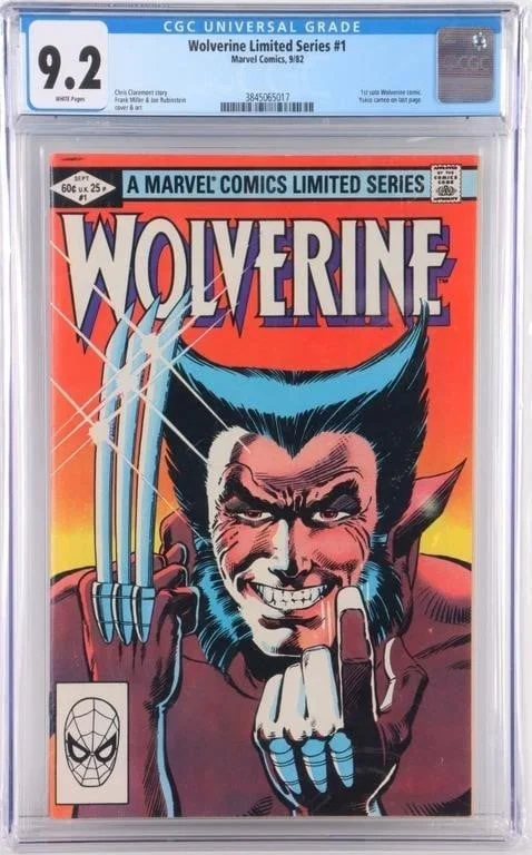 WOLVERINE LIMITED SERIES #1 CGC 9.2 KEY COMIC