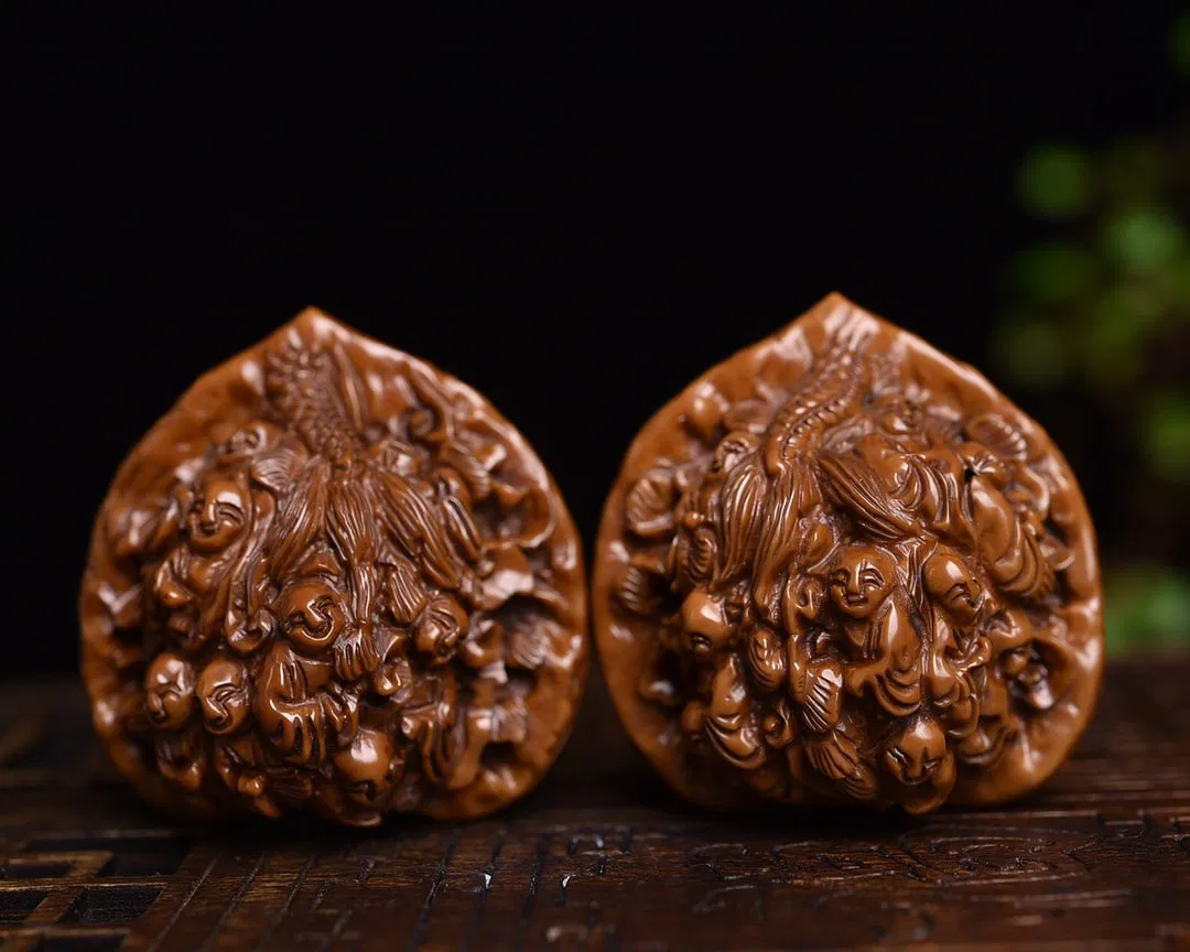 Wood Carving Walnut Sculpture