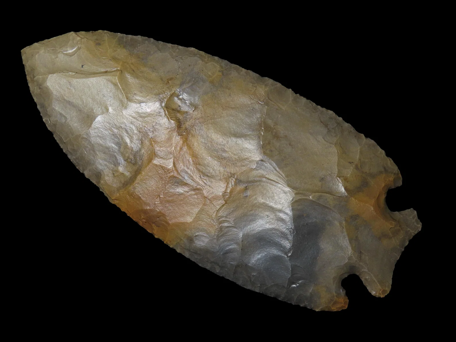 World Class 6 1/16" Elliston Hopewell Corner Notch, Boone Co. Missouri, 5 COA's. Pictured. Ex