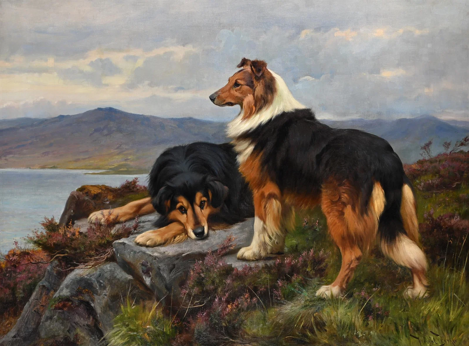 WRIGHT BARKER (BRITISH 1864-1941), FAITHFUL COMPANIONS