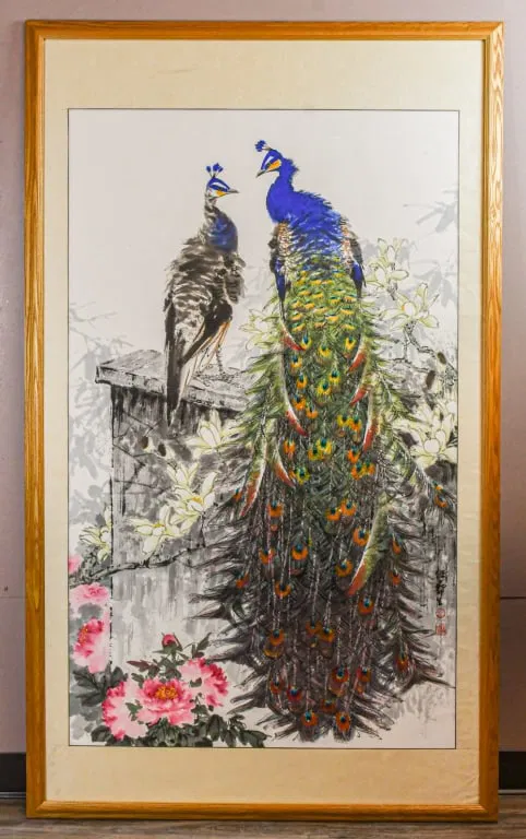 Wu YiSheng (1929-2009) Peacock