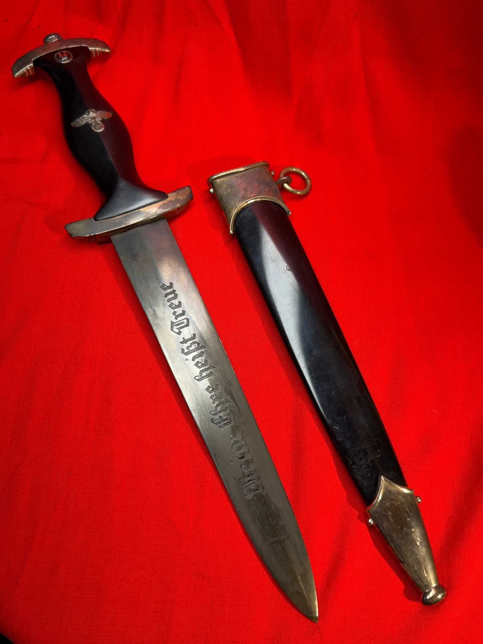 WW2 German Waffen SS Dagger (Schutzstaffel), Nazi Germany, c. 1933–1945 By Boker Solingen