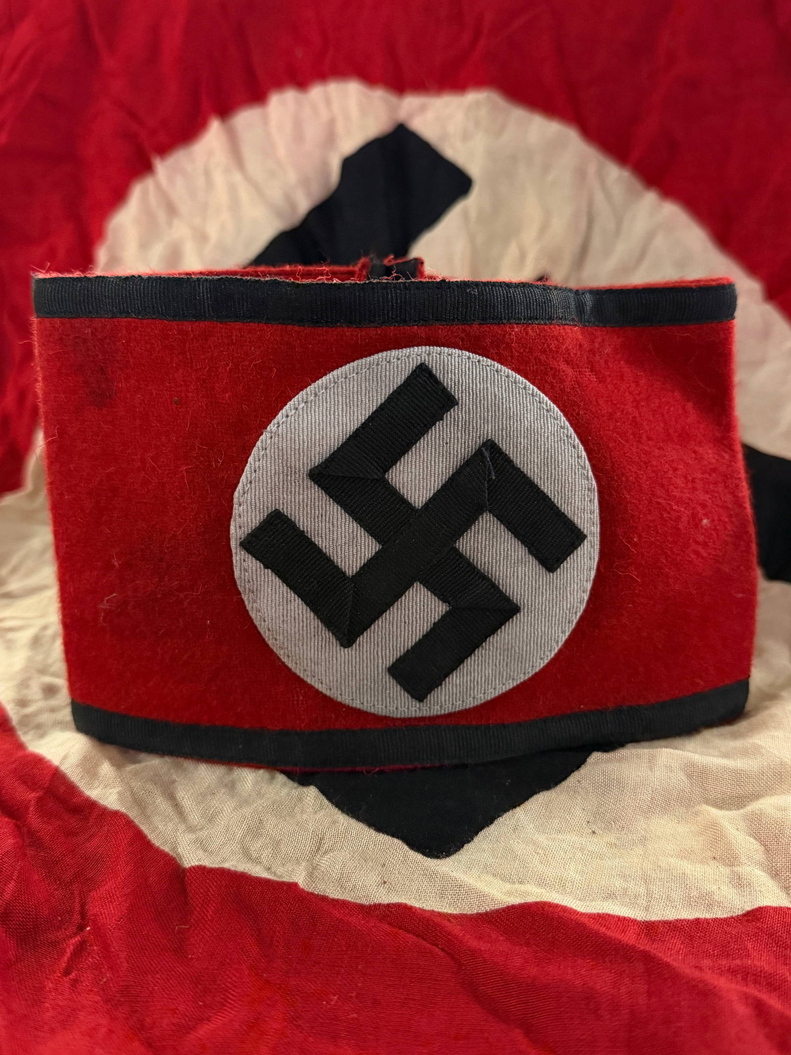 WW2 Germany, c. 1939–1945 Waffen-SS Armband with RZM Manufacturing Tag