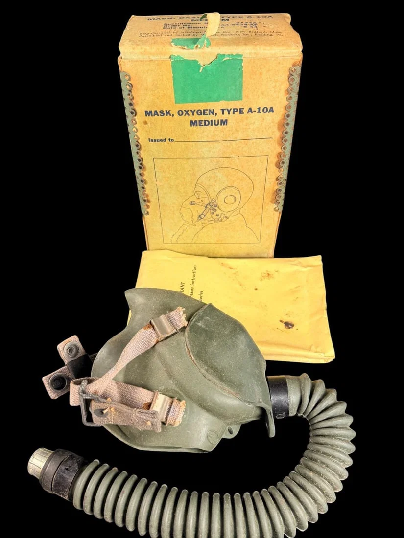 WWII AAF Type A-10A Oxygen Mask in Original Box